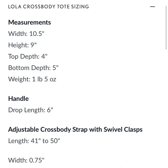 Portland leather goods Lola crossbody tote - Picture 7 of 7